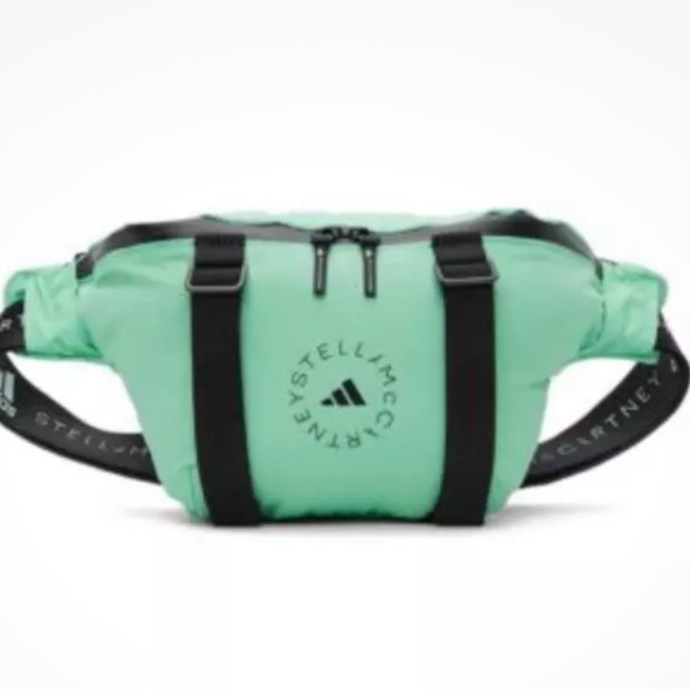 Adidas by Stella McCartney Mint Green and Black Belt Bag